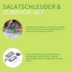 Auslauf 👍 Genius Nicer Dicer Family | Deluxe-Set 13-tlg. | Gemüseschneider | Salatschleuder 🛒 12 Auslauf 👍 Genius Nicer Dicer Family | Deluxe-Set 13-tlg. | Gemüseschneider | Salatschleuder 🛒 -Genius Verkäufe unnamed file 654