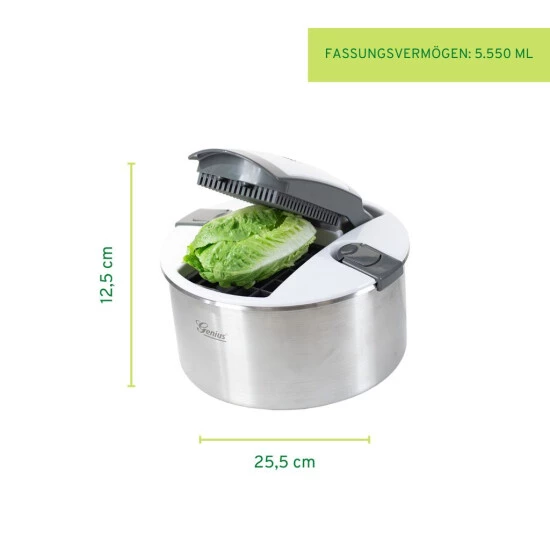 Auslauf 👍 Genius Nicer Dicer Family | Deluxe-Set 13-tlg. | Gemüseschneider | Salatschleuder 🛒 8 Auslauf 👍 Genius Nicer Dicer Family | Deluxe-Set 13-tlg. | Gemüseschneider | Salatschleuder 🛒 – Bild 6