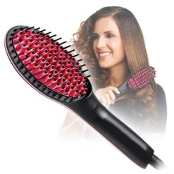 Beste Bewertungen von ⭐ Genius Simply Straight Keramik Glättbürste, Schwarz/Rot 👏