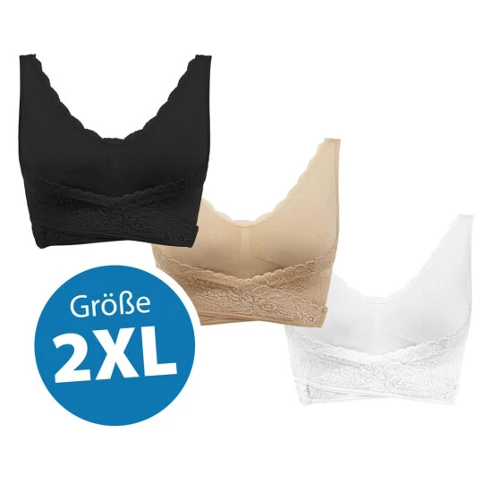 Beste Bewertungen von 👍 Genius Cara Mia BH-Set Ohne Bügel In Schwarz, Weiß & Beige Für Damen Frauen Größe 2XL; A29196 🔥 2 Beste Bewertungen von 👍 Genius Cara Mia BH-Set Ohne Bügel In Schwarz, Weiß & Beige Für Damen Frauen Größe 2XL; A29196 🔥