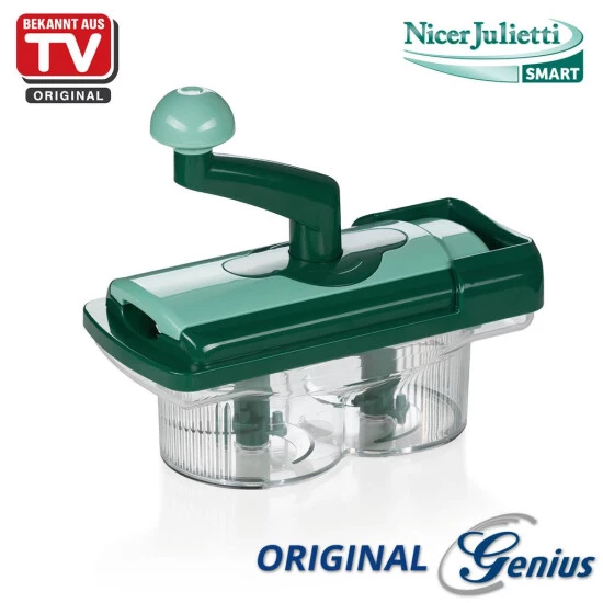Brandneu 🎁 Genius Nicer Twist Smart | 7 Teile | Gemüse-Schneider | Zwiebel-Schneider | Pesto | Hacken | Zerkleinern | Farbe Mintgrün 😉 3 Brandneu 🎁 Genius Nicer Twist Smart | 7 Teile | Gemüse-Schneider | Zwiebel-Schneider | Pesto | Hacken | Zerkleinern | Farbe Mintgrün 😉
