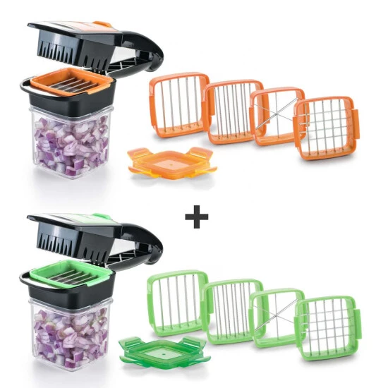 Blitzangebot ⌛ Genius Nicer Dicer Quick 14 Teile Gemüseschneider Zwiebelschneider Obstschneider Im Handformat; A81126 🤩 3 Blitzangebot ⌛ Genius Nicer Dicer Quick 14 Teile Gemüseschneider Zwiebelschneider Obstschneider Im Handformat; A81126 🤩