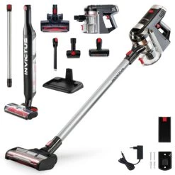 Großhandel 💯 Genius Invictus X9 Set 20tlg Akku Staubsauger Handstaubsauger Nasssauger Mit LED Beutellos Kabellos Für Allergiker Tierhaare; A81720 😍