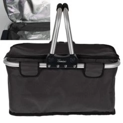 Schlussverkauf 👏 Genius Thermo Einkaufskorb | Schutz Vor Kälte Und Hitze | 25 Kg | 26 L | Shopping-Bag | Einkaufs-Tasche | Schwarz 👏